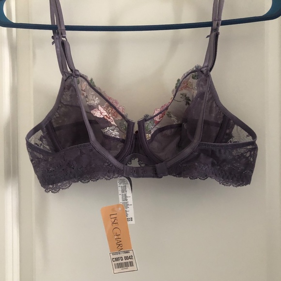 LISE CHARMEL Reve Orchidee full cup embroidered bra 32C NWT - Picture 3 of 16